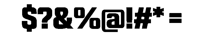 Panell TRIAL CondensedBold Instance Font OTHER CHARS