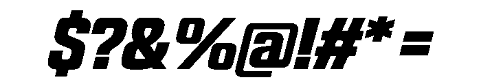 Panell TRIAL CondensedBoldItalic Instance Font OTHER CHARS