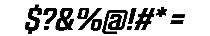 Panell TRIAL CondensedMediumItalic Instance Font OTHER CHARS