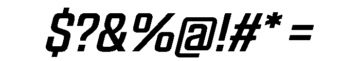 Panell TRIAL CondensedRegularItalic Instance Font OTHER CHARS