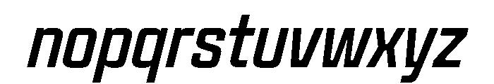 Panell TRIAL CondensedRegularItalic Instance Font LOWERCASE