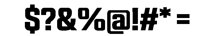 Panell TRIAL CondensedSemiBold Instance Font OTHER CHARS