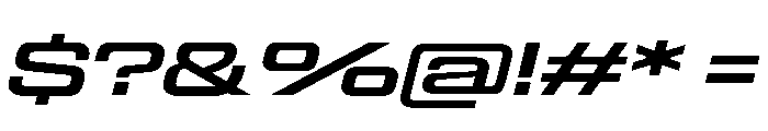 Panell TRIAL ExpandedRegularItalic Instance Font OTHER CHARS