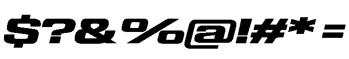Panell TRIAL ExtendedBoldItalic Instance Font OTHER CHARS