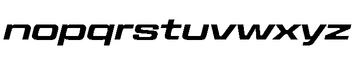 Panell TRIAL ExtendedMediumItalic Instance Font LOWERCASE