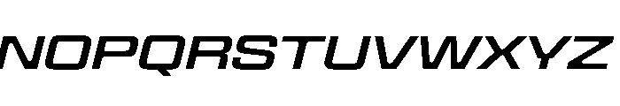 Panell TRIAL ExtendedRegularItalic Instance Font UPPERCASE