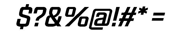 Panell TRIAL NarrowRegularItalic Instance Font OTHER CHARS
