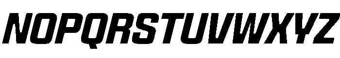 Panell TRIAL NarrowSemiBoldItalic Instance Font UPPERCASE