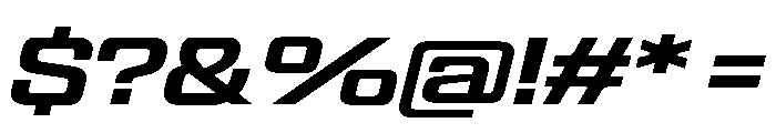 Panell TRIAL WideMediumItalic Instance Font OTHER CHARS