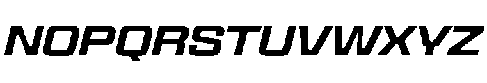 Panell TRIAL WideMediumItalic Instance Font UPPERCASE