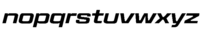 Panell TRIAL WideMediumItalic Instance Font LOWERCASE