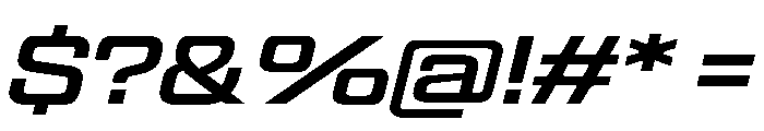 Panell TRIAL WideRegularItalic Instance Font OTHER CHARS