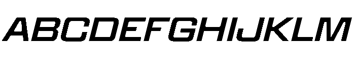 Panell TRIAL WideRegularItalic Instance Font UPPERCASE