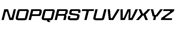 Panell TRIAL WideRegularItalic Instance Font UPPERCASE