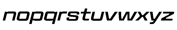 Panell TRIAL WideRegularItalic Instance Font LOWERCASE