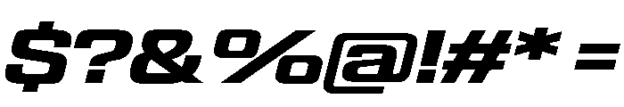 Panell TRIAL WideSemiBoldItalic Instance Font OTHER CHARS