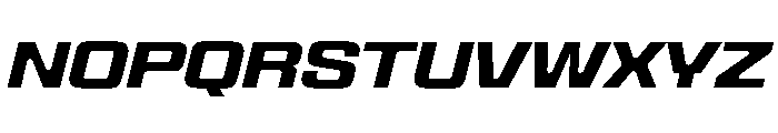 Panell TRIAL WideSemiBoldItalic Instance Font UPPERCASE