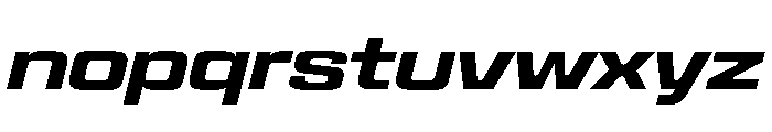 Panell TRIAL WideSemiBoldItalic Instance Font LOWERCASE