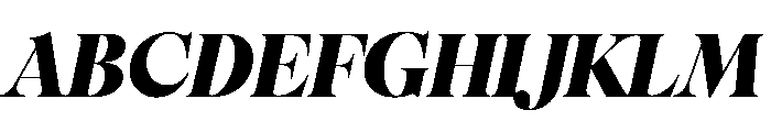 Pangaia Black Italic Font UPPERCASE