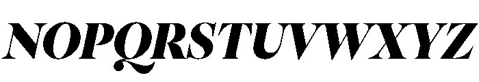 Pangaia Black Italic Font UPPERCASE