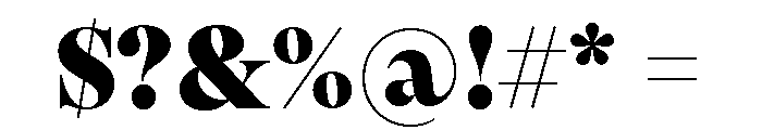 Pangaia Black Font OTHER CHARS