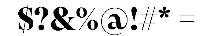 Pangaia Bold Font OTHER CHARS