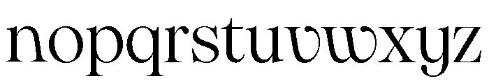 Pangaia Light Font LOWERCASE