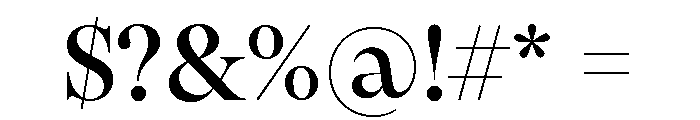 Pangaia Medium Font OTHER CHARS