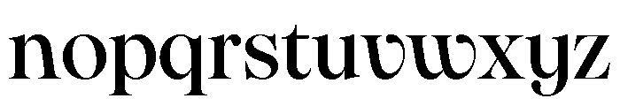 Pangaia Medium Font LOWERCASE