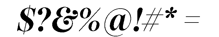 Pangaia Semibold Italic Font OTHER CHARS