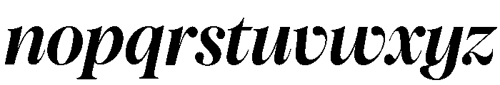 Pangaia Semibold Italic Font LOWERCASE