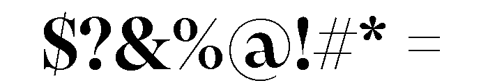 Pangaia Semibold Font OTHER CHARS