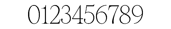 Pangaia Thin Font OTHER CHARS