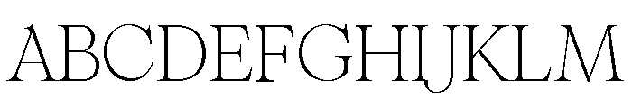 Pangaia Thin Font UPPERCASE