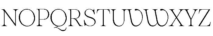 Pangaia Thin Font UPPERCASE