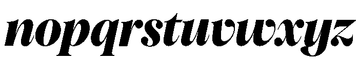 Pangaia Ultrabold Italic Font LOWERCASE