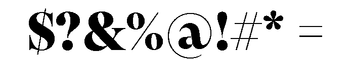 Pangaia Ultrabold Font OTHER CHARS