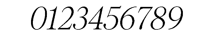 Pangaia Ultralight Italic Font OTHER CHARS