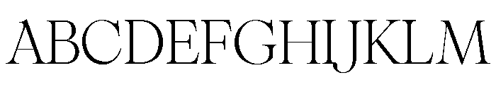 Pangaia Ultralight Font UPPERCASE