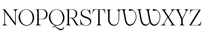 Pangaia Ultralight Font UPPERCASE