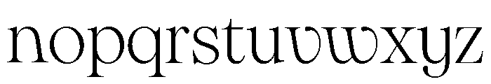 Pangaia Ultralight Font LOWERCASE
