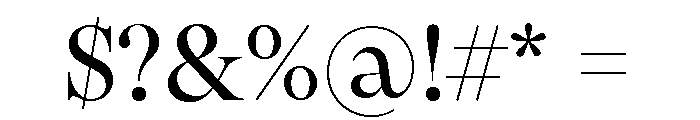 Pangaia Variable Regular Font OTHER CHARS