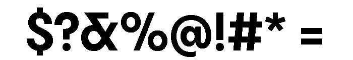 Pangram Sans Bold Compact Font OTHER CHARS