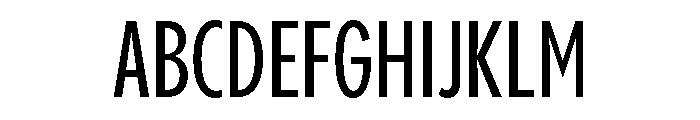 Pangram Sans Compressed Medium Font UPPERCASE