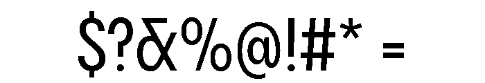 Pangram Sans Condensed Medium Font OTHER CHARS