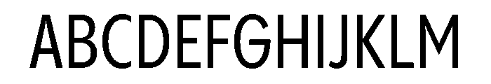 Pangram Sans Condensed Medium Font UPPERCASE