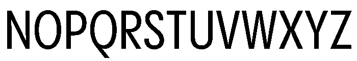 Pangram Sans Condensed Medium Font UPPERCASE