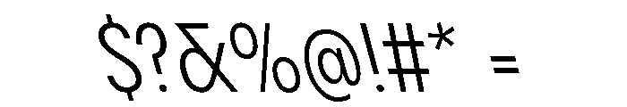 Pangram Sans Condensed Variable Pangram Sans Variable 20 Font OTHER CHARS