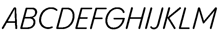 Pangram Sans Rounded Compact Variable 12 Font UPPERCASE