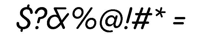 Pangram Sans Rounded Compact Variable 13 Font OTHER CHARS